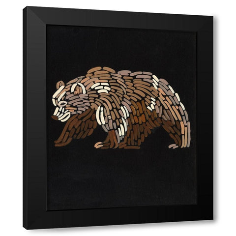 Forest Dweller IV Black Modern Wood Framed Art Print by Moore, Regina