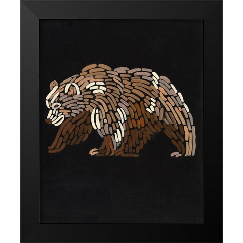 Forest Dweller IV Black Modern Wood Framed Art Print by Moore, Regina