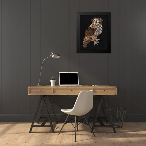 Forest Dweller V Black Modern Wood Framed Art Print by Moore, Regina