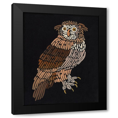 Forest Dweller V Black Modern Wood Framed Art Print with Double Matting by Moore, Regina