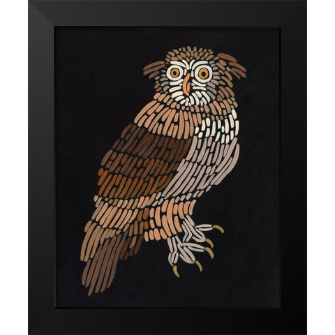 Forest Dweller V Black Modern Wood Framed Art Print by Moore, Regina