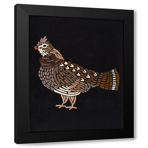 Forest Dweller VI Black Modern Wood Framed Art Print with Double Matting by Moore, Regina