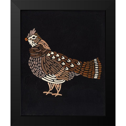 Forest Dweller VI Black Modern Wood Framed Art Print by Moore, Regina