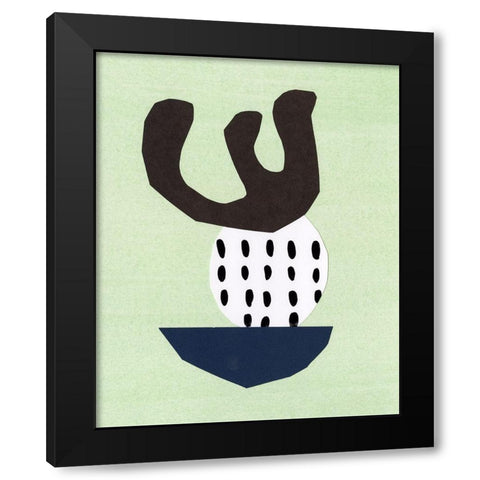 Quirks II Black Modern Wood Framed Art Print with Double Matting by Stramel, Renee W.