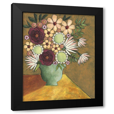 Table Arrangement I Black Modern Wood Framed Art Print by Moore, Regina