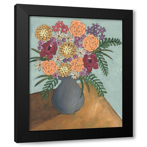 Table Arrangement II Black Modern Wood Framed Art Print by Moore, Regina