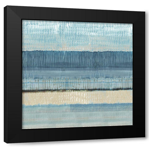 Dreams in Blue I Black Modern Wood Framed Art Print by Kouta, Flora