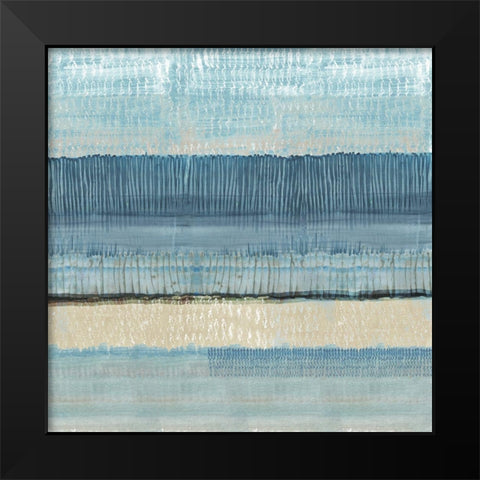Dreams in Blue I Black Modern Wood Framed Art Print by Kouta, Flora