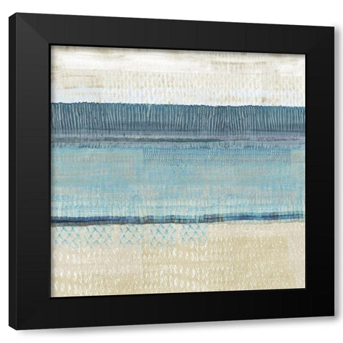 Dreams in Blue III Black Modern Wood Framed Art Print by Kouta, Flora