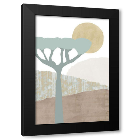 Ennerdale II Black Modern Wood Framed Art Print with Double Matting by Kouta, Flora