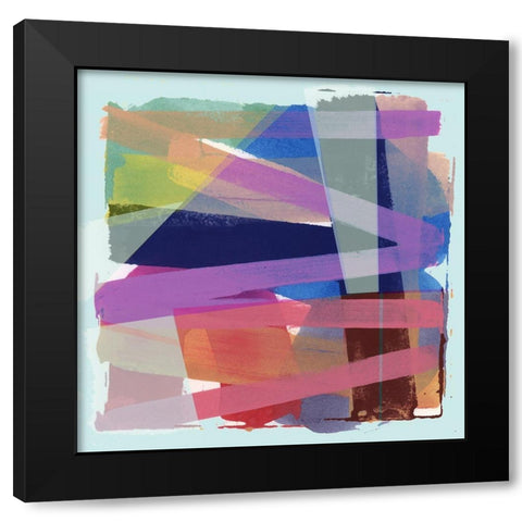 Drifter III Black Modern Wood Framed Art Print with Double Matting by Cartissi