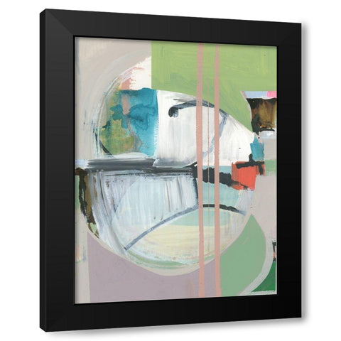Collage III Black Modern Wood Framed Art Print by Cartissi