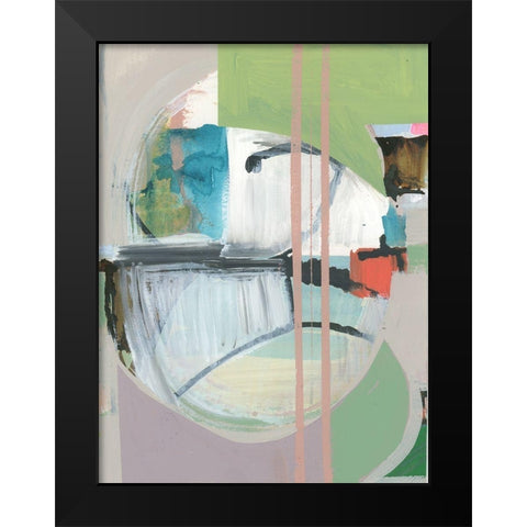 Collage III Black Modern Wood Framed Art Print by Cartissi