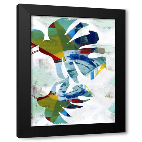 Monstera III Black Modern Wood Framed Art Print by Cartissi