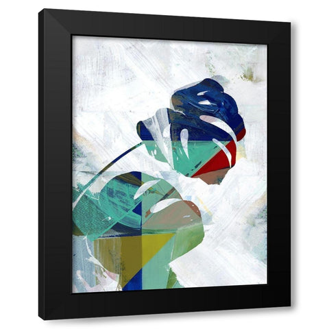 Monstera VI Black Modern Wood Framed Art Print by Cartissi