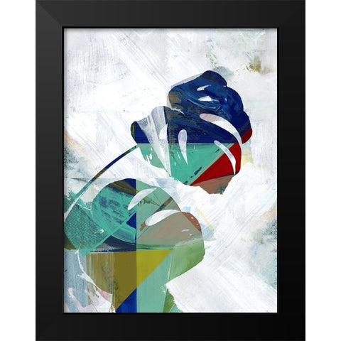 Monstera VI Black Modern Wood Framed Art Print by Cartissi