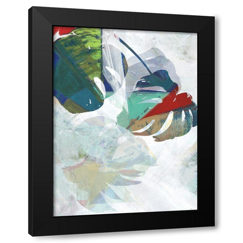 Monstera VII Black Modern Wood Framed Art Print by Cartissi