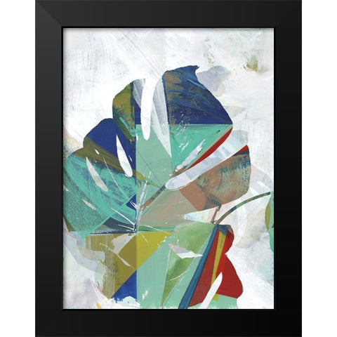 Monstera VIII Black Modern Wood Framed Art Print by Cartissi