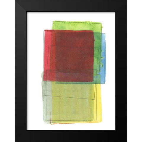 Graphene I Black Modern Wood Framed Art Print by Cartissi