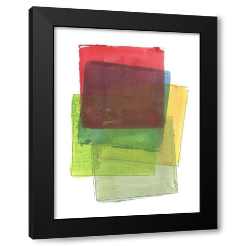 Graphene II Black Modern Wood Framed Art Print by Cartissi