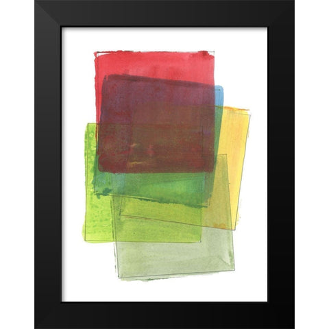 Graphene II Black Modern Wood Framed Art Print by Cartissi