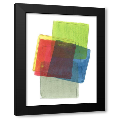 Graphene III Black Modern Wood Framed Art Print by Cartissi