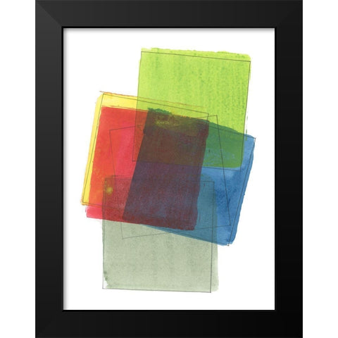 Graphene III Black Modern Wood Framed Art Print by Cartissi
