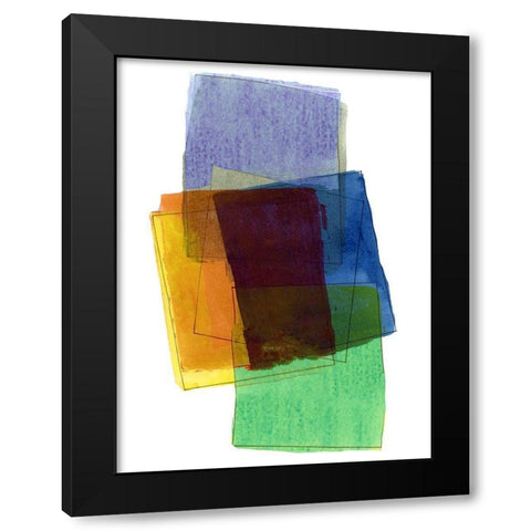 Graphene V Black Modern Wood Framed Art Print by Cartissi