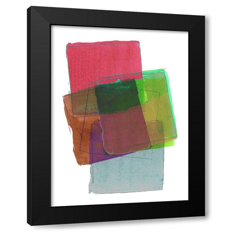 Graphene VI Black Modern Wood Framed Art Print by Cartissi
