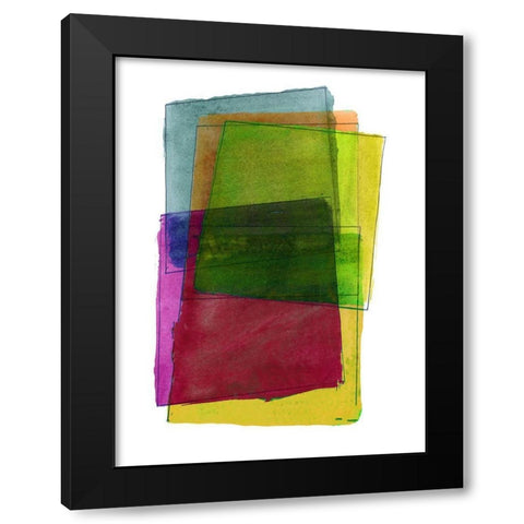 Graphene VIII Black Modern Wood Framed Art Print with Double Matting by Cartissi