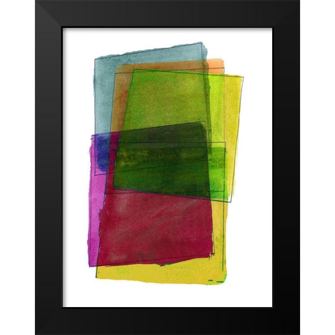 Graphene VIII Black Modern Wood Framed Art Print by Cartissi