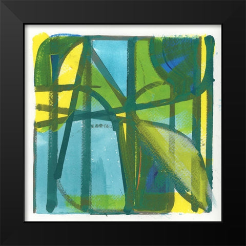 Summer I Black Modern Wood Framed Art Print by Cartissi