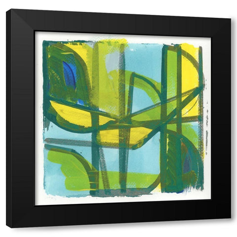 Summer II Black Modern Wood Framed Art Print by Cartissi