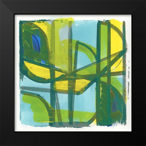 Summer II Black Modern Wood Framed Art Print by Cartissi