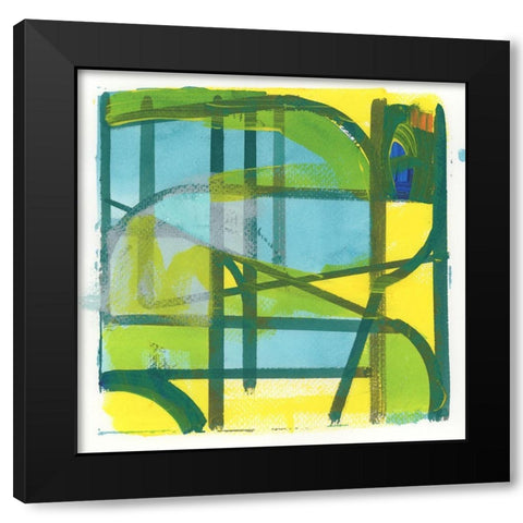 Summer III Black Modern Wood Framed Art Print by Cartissi