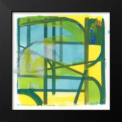 Summer III Black Modern Wood Framed Art Print by Cartissi
