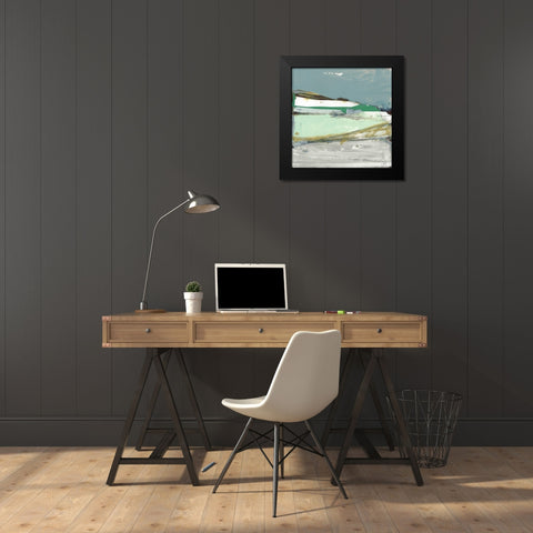 Dartmoor Blues I Black Modern Wood Framed Art Print by Cartissi