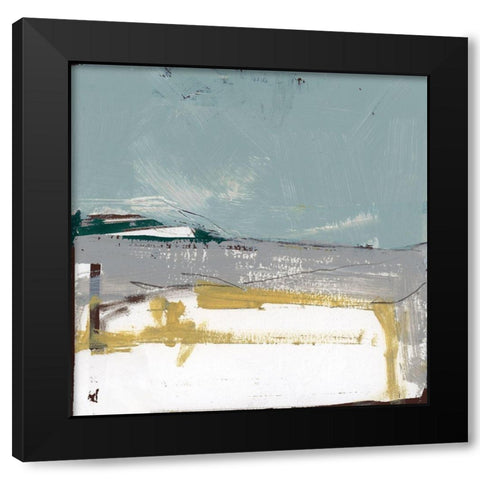 Dartmoor Blues II Black Modern Wood Framed Art Print by Cartissi