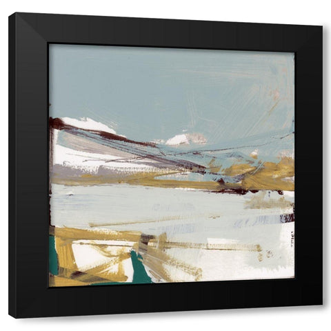 Dartmoor Blues III Black Modern Wood Framed Art Print with Double Matting by Cartissi