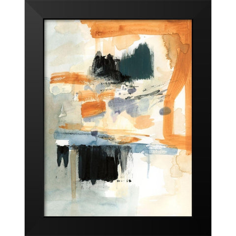 Seria II Black Modern Wood Framed Art Print by Barnes, Victoria