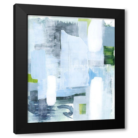 Oceanic Shimmer I Black Modern Wood Framed Art Print with Double Matting by Popp, Grace