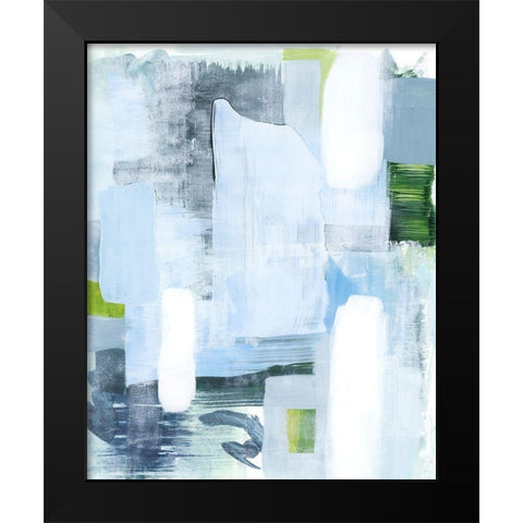 Oceanic Shimmer I Black Modern Wood Framed Art Print by Popp, Grace