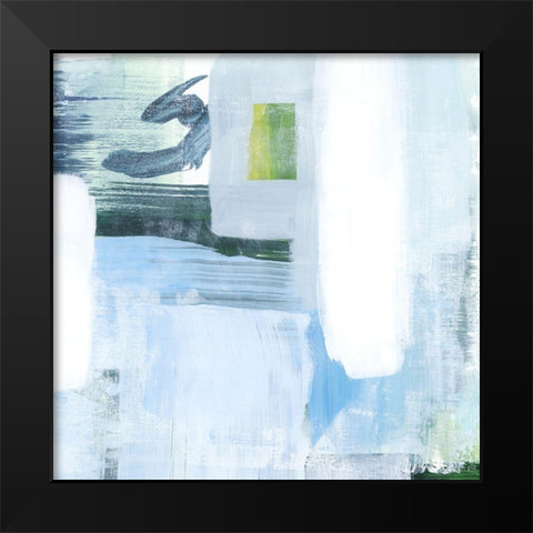 Oceanic Shimmer V Black Modern Wood Framed Art Print by Popp, Grace