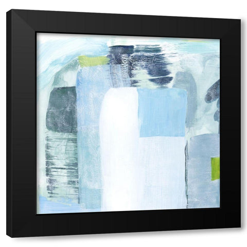 Oceanic Shimmer VI Black Modern Wood Framed Art Print with Double Matting by Popp, Grace
