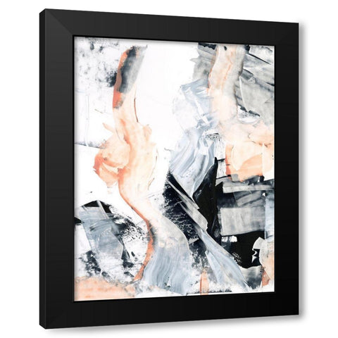 Blush Flame I Black Modern Wood Framed Art Print with Double Matting by Harper, Ethan