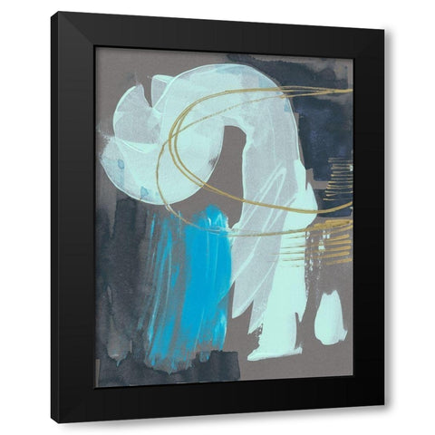 Swivel I Black Modern Wood Framed Art Print with Double Matting by Goldberger, Jennifer