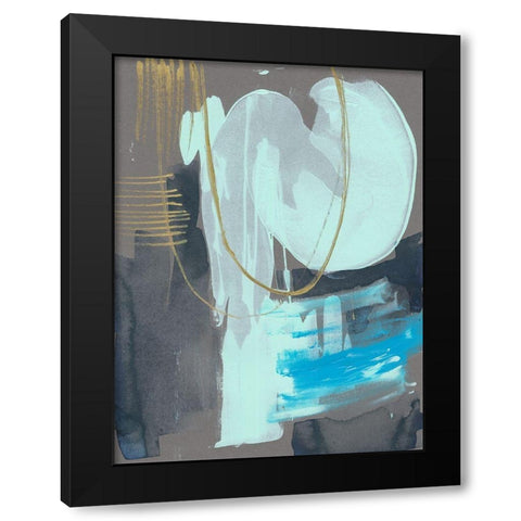 Swivel II Black Modern Wood Framed Art Print with Double Matting by Goldberger, Jennifer