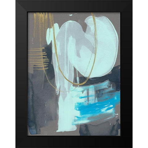 Swivel II Black Modern Wood Framed Art Print by Goldberger, Jennifer