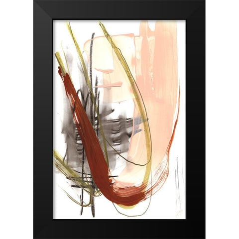 Scraped II Black Modern Wood Framed Art Print by Goldberger, Jennifer