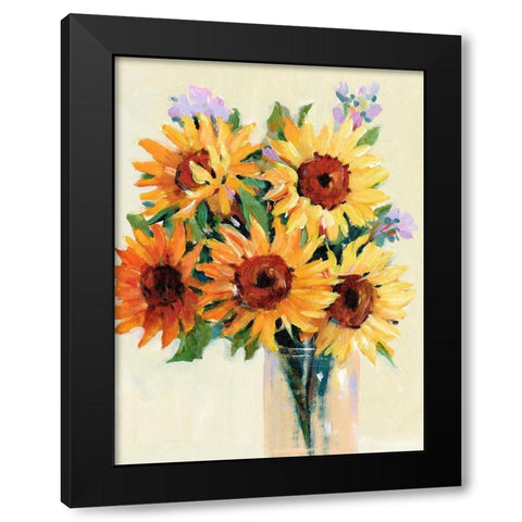 Fresh Cut Flowers I Black Modern Wood Framed Art Print with Double Matting by OToole, Tim